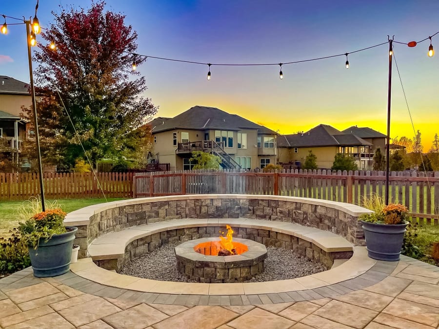 Real fire pits we've built across Kansas City