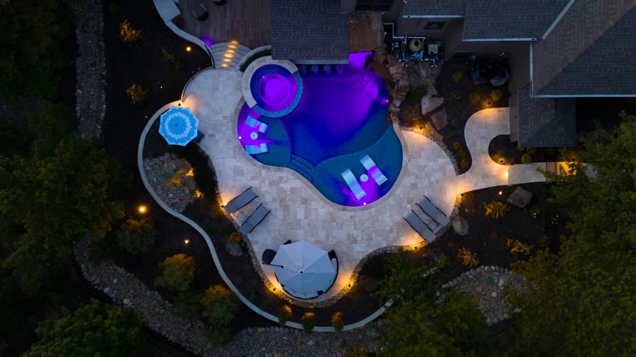 Outdoor lighting we've installed across Kansas City
