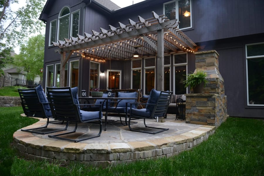 Real stone patios we've built across Kansas City