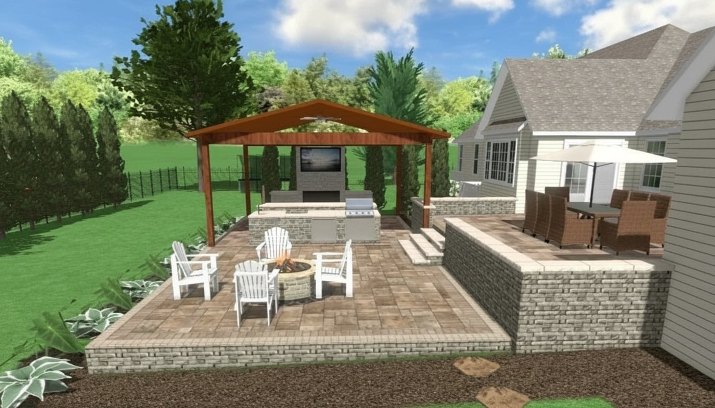 3D rendering of the Chris and Ellen project
