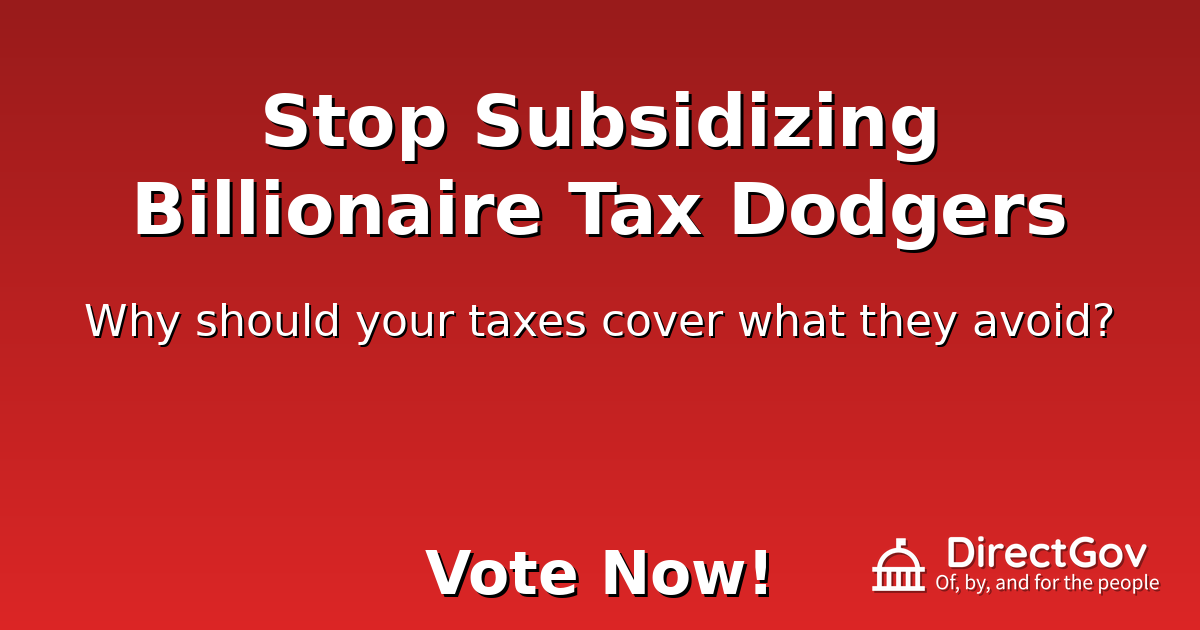 Stop Subsidizing Billionaire Tax Dodgers