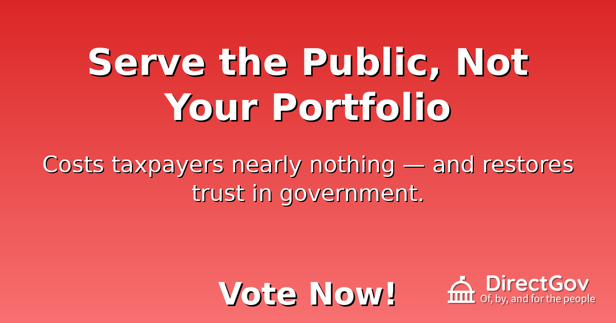 Serve the Public, Not Your Portfolio