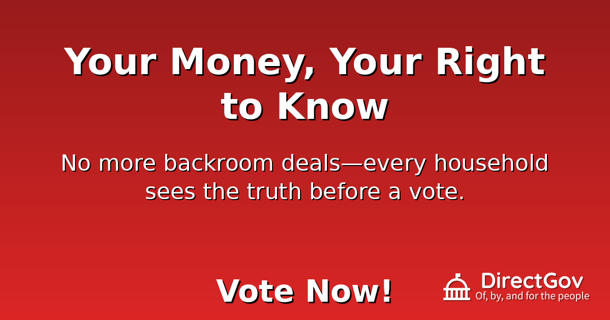 Your Money, Your Right to Know