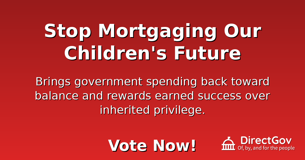 Stop Mortgaging Our Children's Future