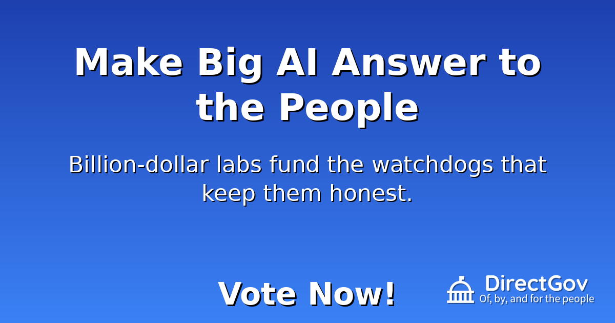 Make Big AI Answer to the People