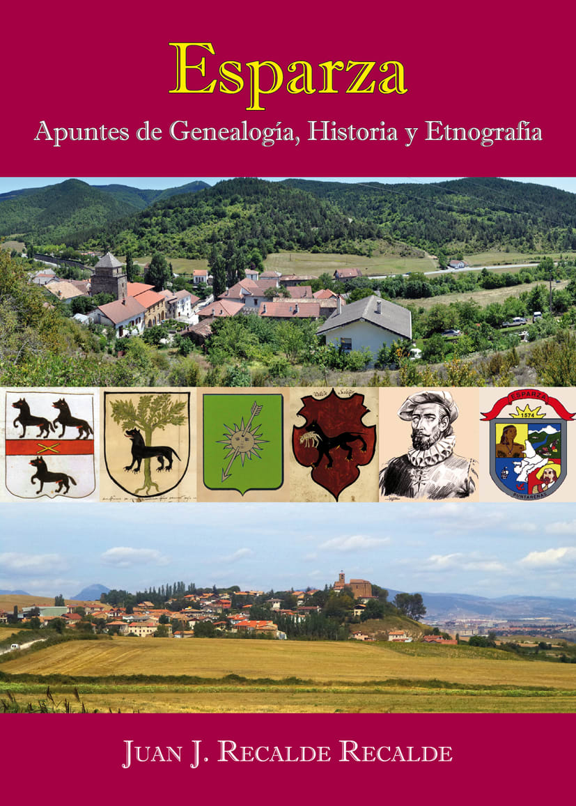 Portada de «Esparza. Apuntes de Genealogía, Historia y Etnografía», nueva obra del investigador Juan Recalde Recalde