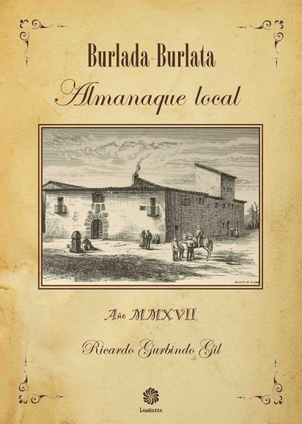 Portada de «Burlada/Burlata. Almanaque local», nuevo libro de Ricardo Gurbindo