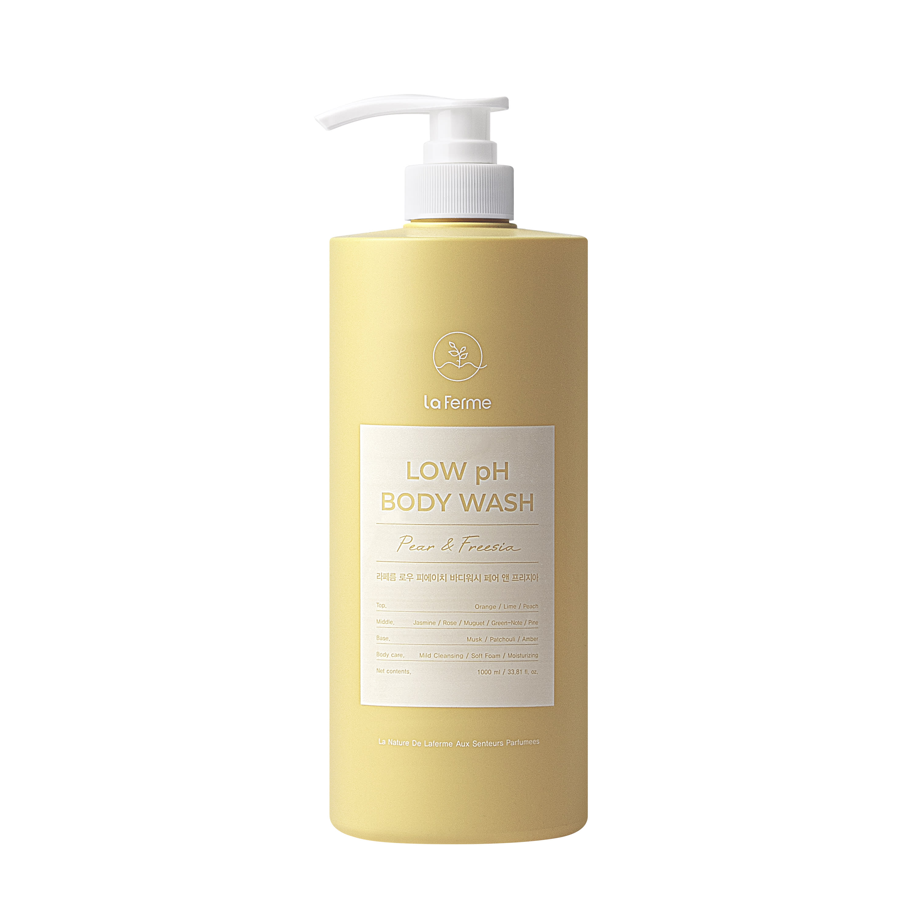 La Ferme Low pH Perfume Body Wash – Pear & Freesia (1L)