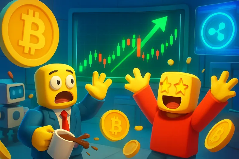 A graph showing Korea's Bitcoin trading surge reaching a peak of $86,275.84.