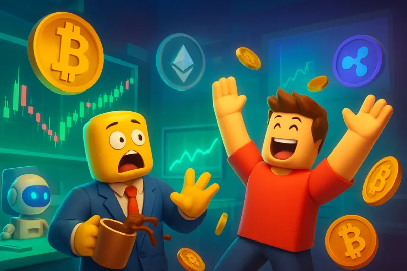 A trader analyzes Bitcoin trends in the Korean crypto market amid global fluctuations.