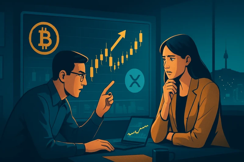 Bitcoin's volume surge boosts interest in the Korean crypto trading market.