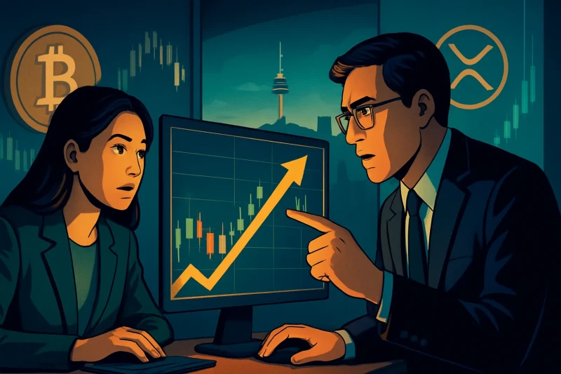 Korean crypto market sees a 12% increase in trading volume for Bitcoin and other currencies.