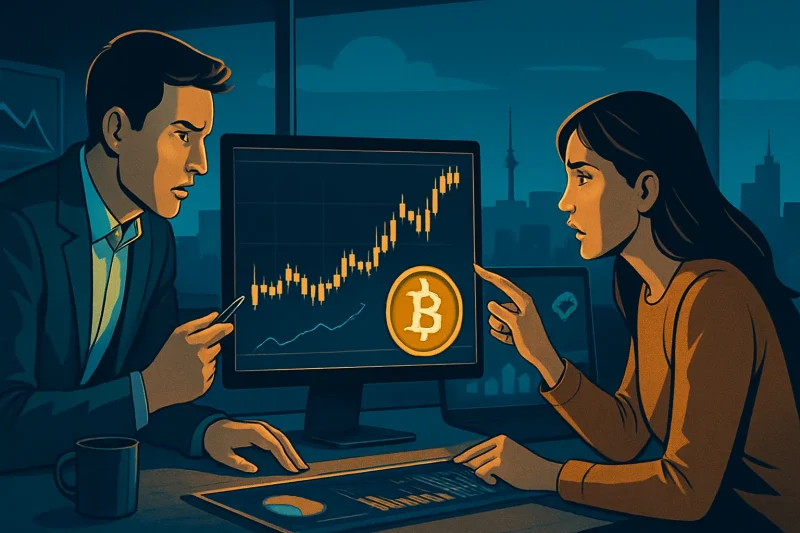 A graph showing Bitcoin trading volume decline in the Korean crypto market.
