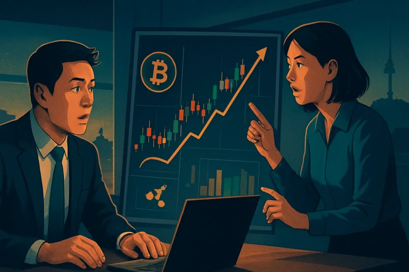 Bitcoin trading in Korea shows a 12% volume increase, reflecting market trends.