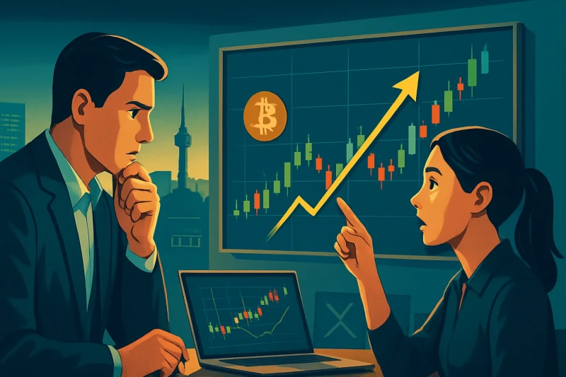 Bitcoin trading activity rises in Korea as the crypto market turnover increases by 5%.