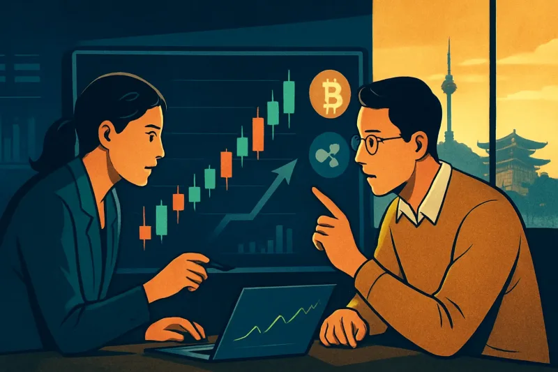 Bitcoin trading volume in Korea increases significantly due to regulatory changes.