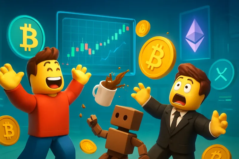 A trader analyzes Bitcoin's price differences in the Korean crypto market.