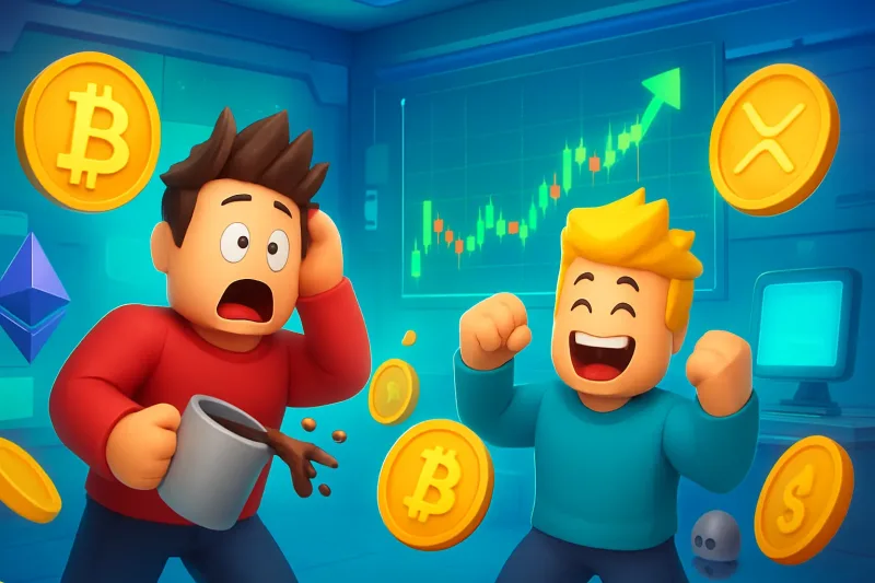 A trader analyzes Bitcoin trends in Korea's booming crypto market amid global caution.