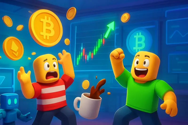 A graph showing Bitcoin's price spike in Korea and its impact on the global crypto market.