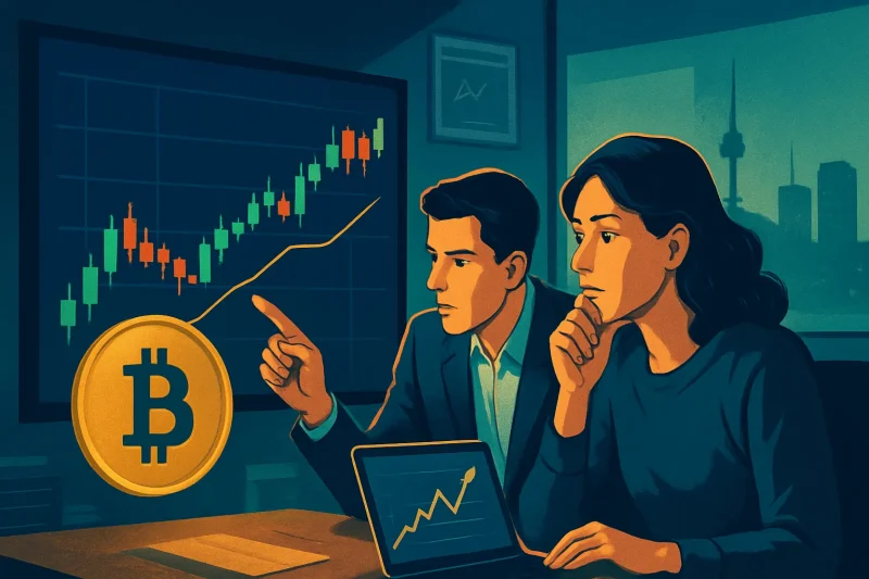A trader analyzes Bitcoin trends on Upbit amid rising crypto market activity in Korea.