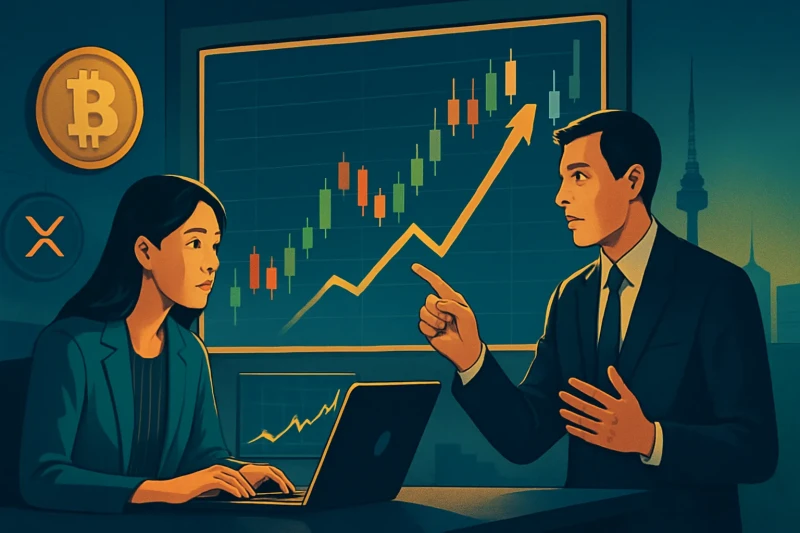 Bitcoin trading volume surges 15% in the Korean crypto market.