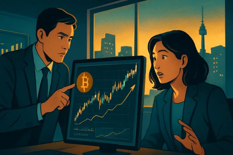 Bitcoin's price reflects the unique trading dynamics of the Korean crypto market.