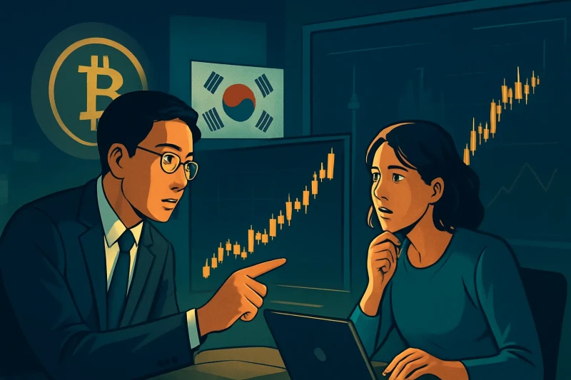 Korean crypto market sees a 15% rise in Bitcoin trading volume during global slowdown.