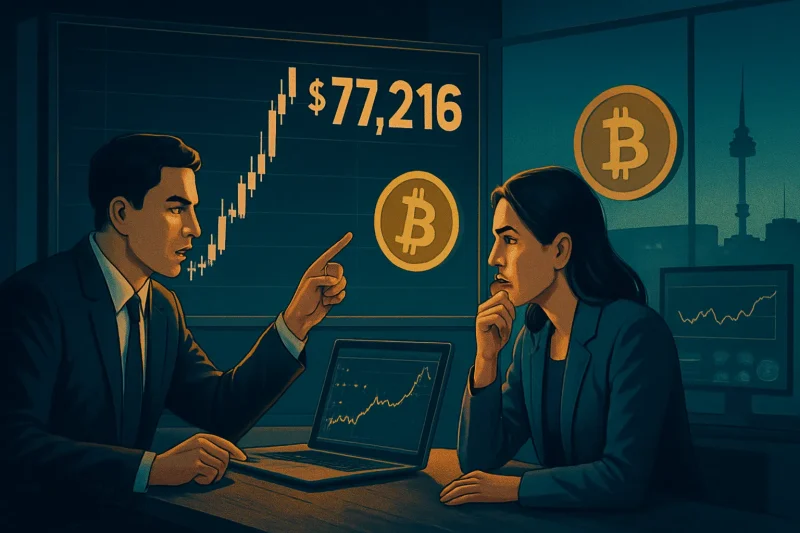 최신글 Korean Markets Propel Bitcoin to $77,216 Amid Global Divergence - Friday, September 18, 2026