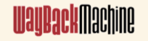 Wayback Machine Logo from the Internet Archive.