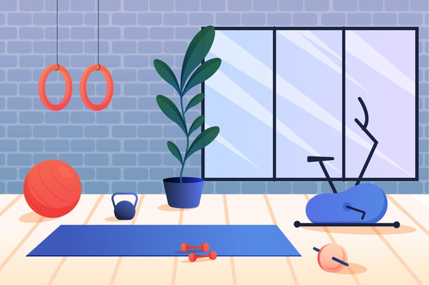 home gym, image courtesy of freepik.com.