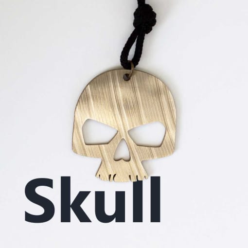 Skull Cymbal Necklace