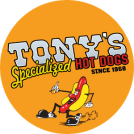 Tony's Hot Dogs logo