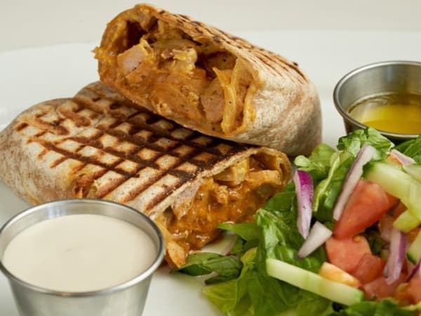 Hummus Tuna Steak Shawarma Wrap