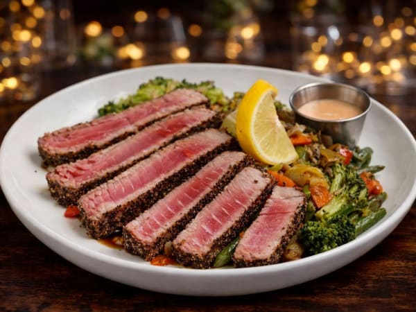 Pepper Crusted Tuna Steak