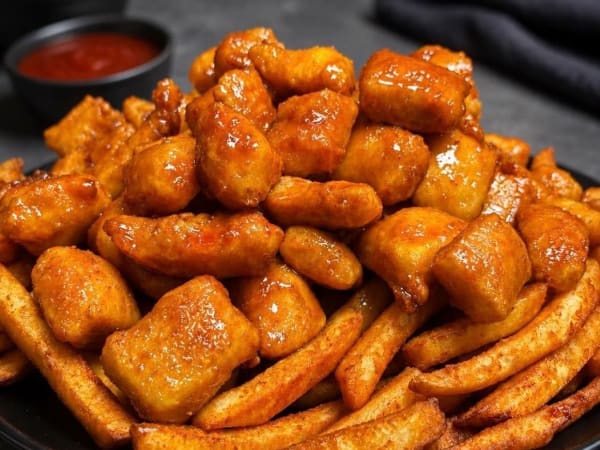 Platter Of Buffalo Poppers