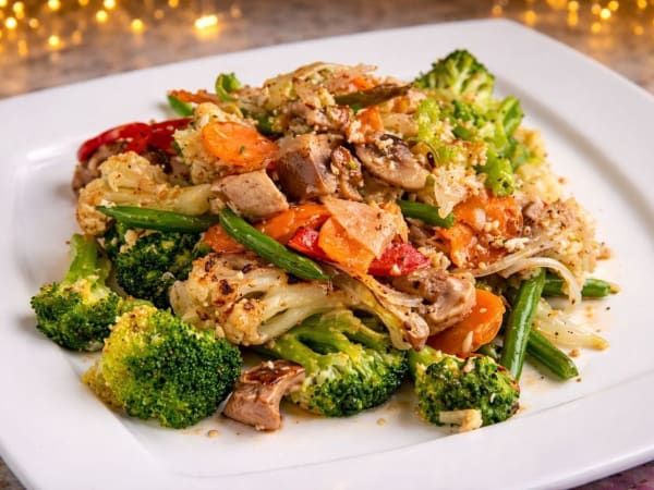 Broccoli Cauliflower Stir-Fry