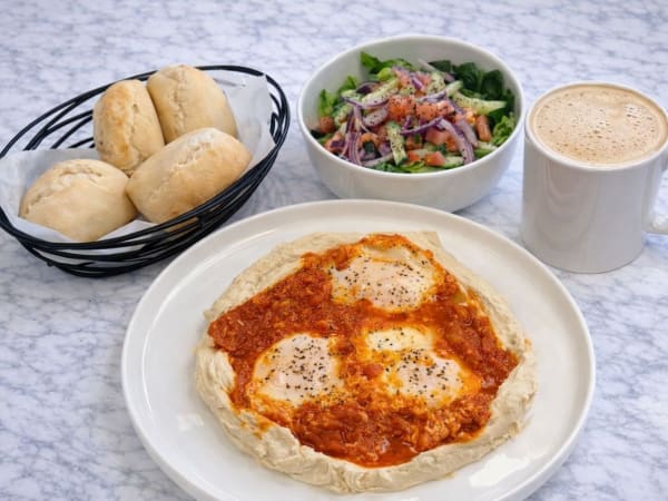 Shakshouka Over Hummus