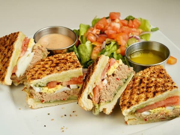 Tuna Mozzarella Pesto Panini