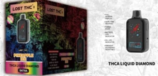 Lost THC THCA Liquid Diamond 2g Disposable from Holy Smoke And 