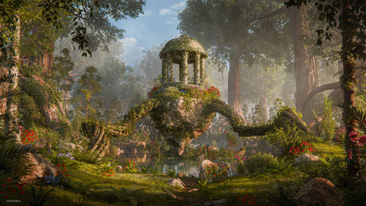 Arborea overgrown scene