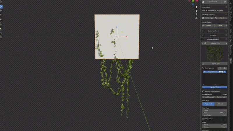 Hanging Vine Generator