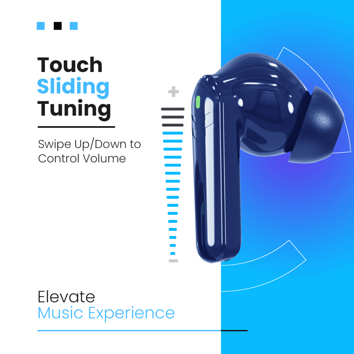 Bell HeroPods Bluetooth Earbuds [Blue]