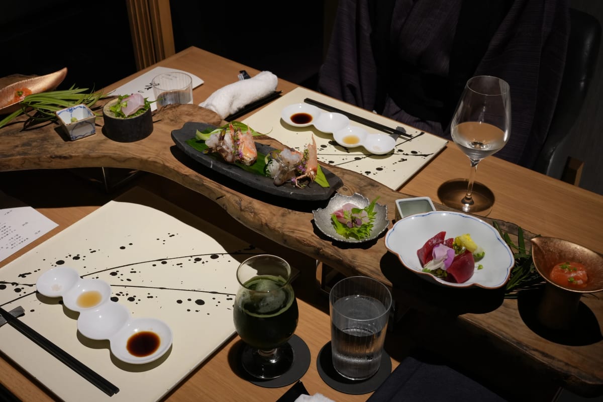 コース料理1 刺身