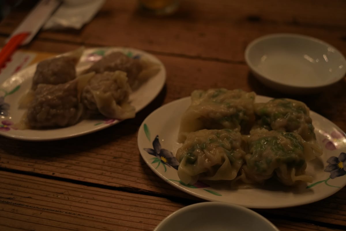 Also の水餃子, ちょっと写真が暗い