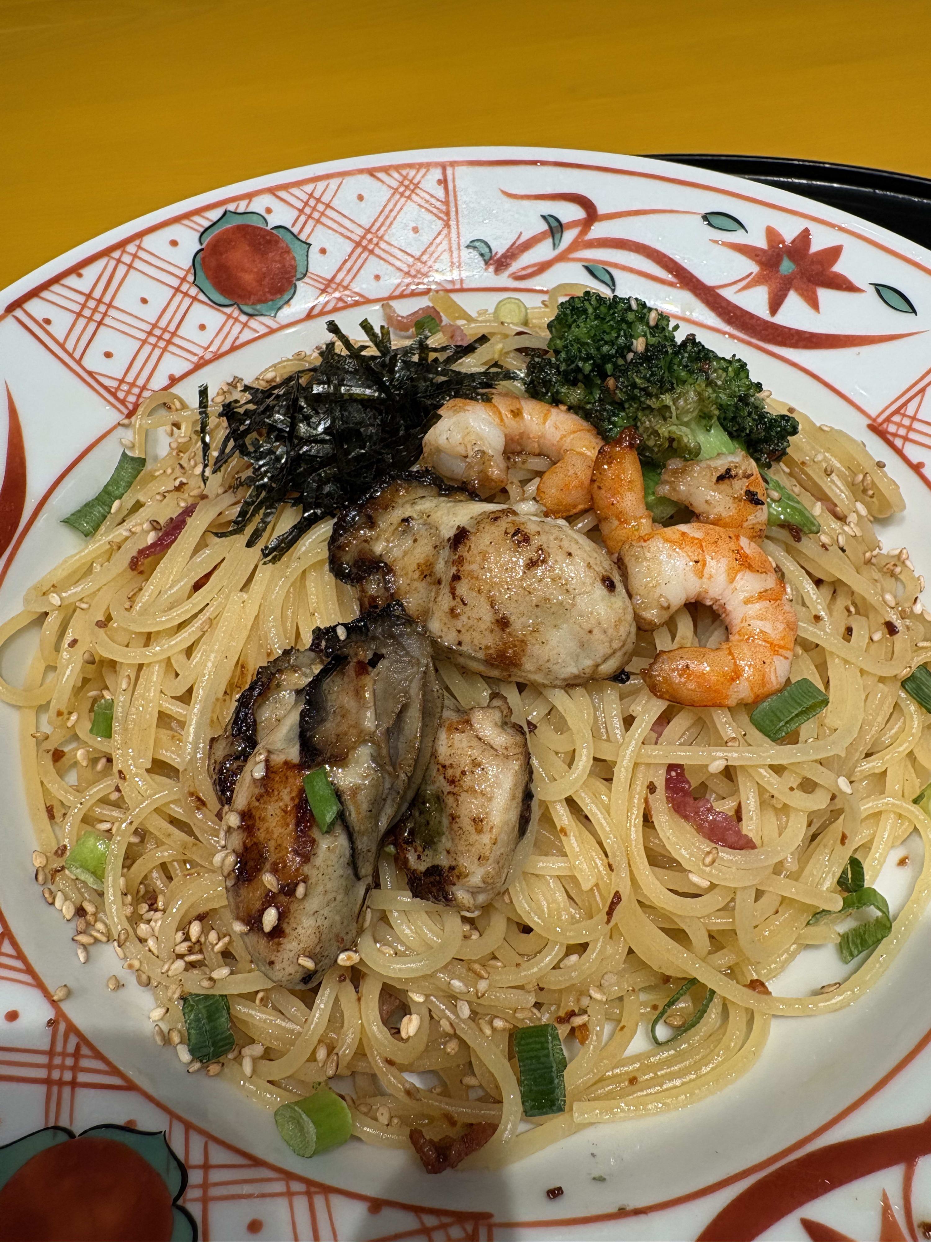 牡蠣の和風パスタ