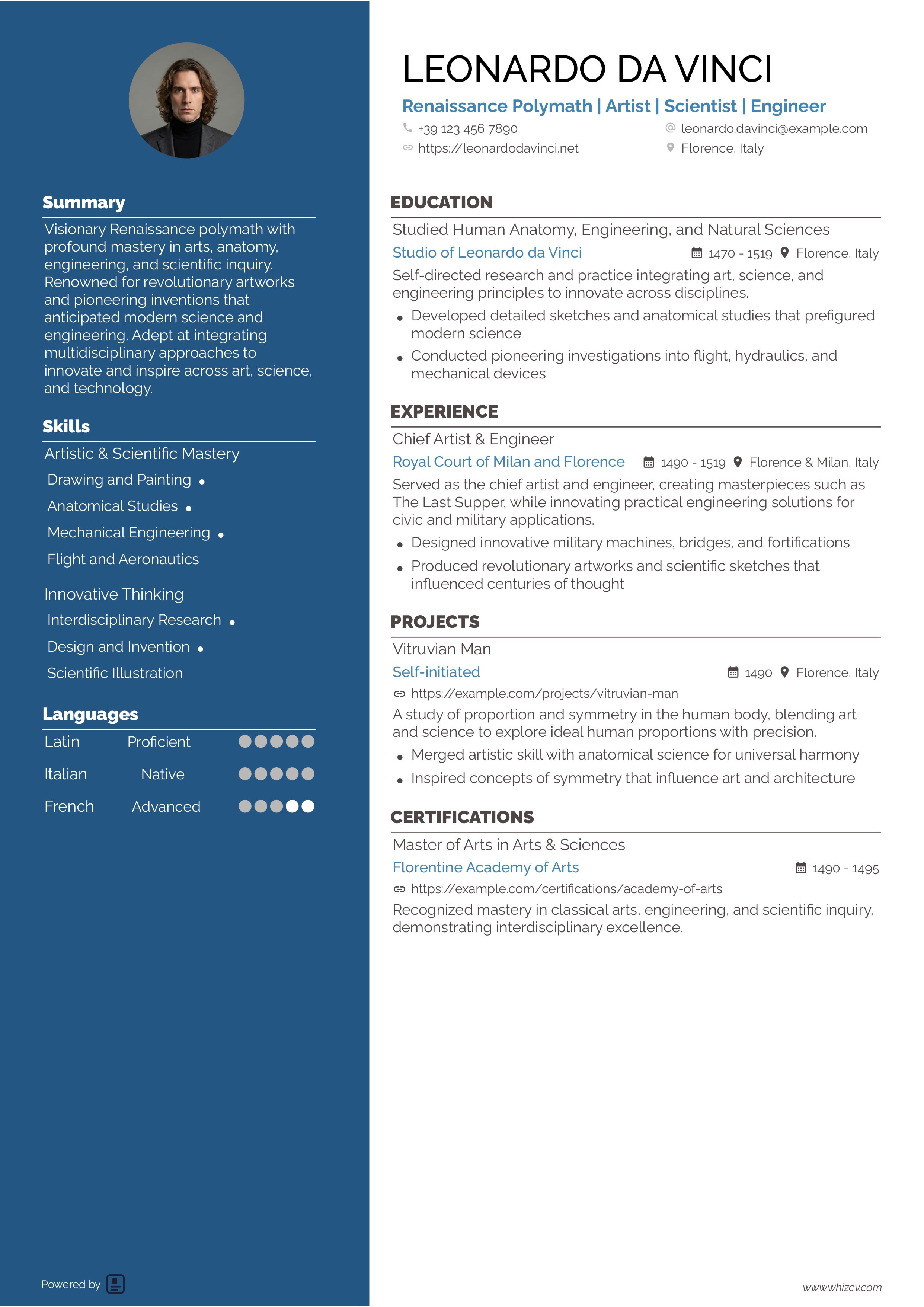 Left Side Color Template