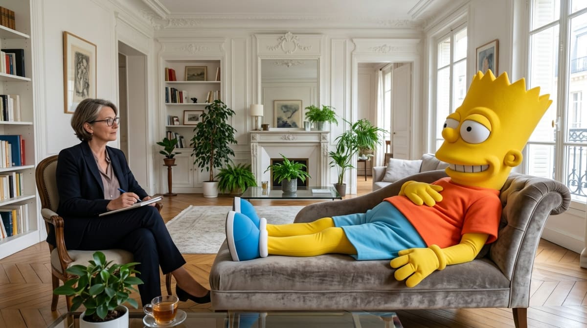 Bart Simpson sur le divan : Psychologie du TDAH