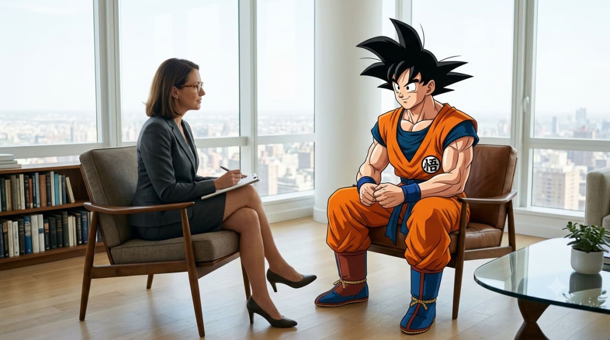Dragon Ball Z : Son Goku sur le divan