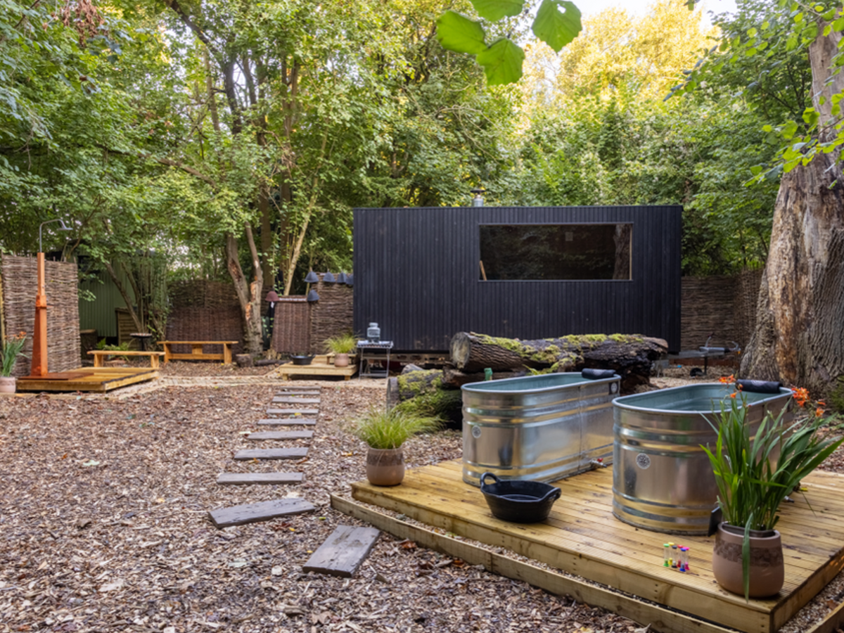 Woodland Sauna outdoor sauna in Stockbridge, Hampshire, South East