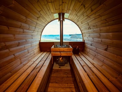 The Island Sauna outdoor sauna in Portland, Dorset, South